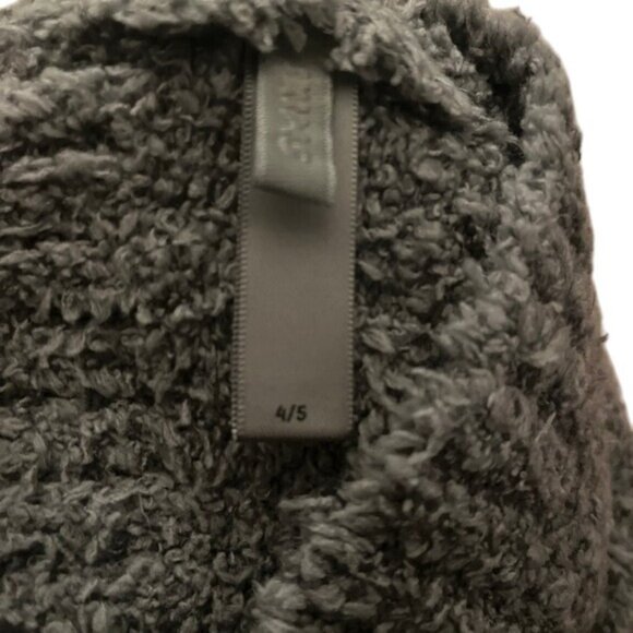 Skims Kids Sz 4/5 Sherpa Cozy Scoop Neck Tank Top Sleeveless Grey Unisex NWT - Picture 3 of 3